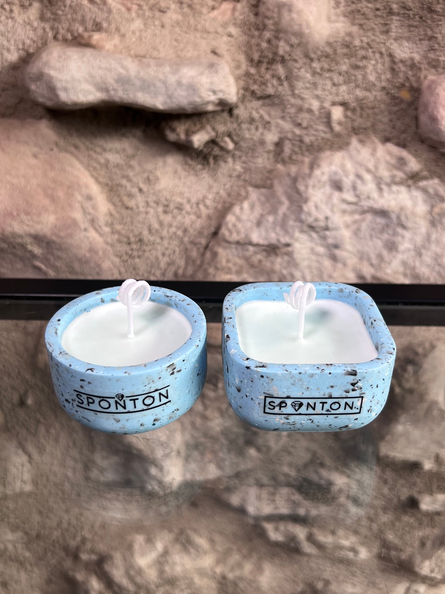 Terrazzo Jesmonite Candle Mini Gift Set