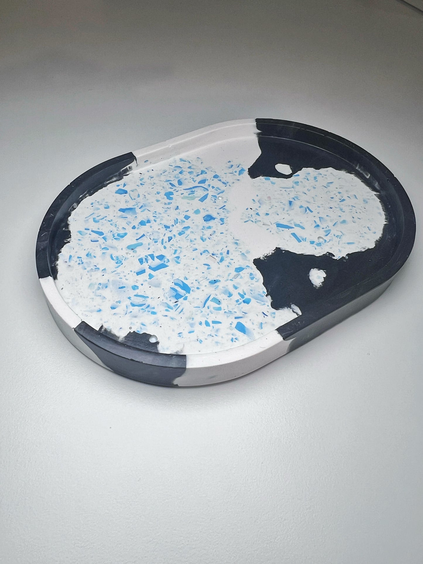 Terrazzo Jesmonite Mini Tray - Cow animal print